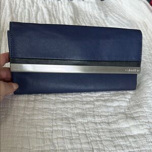 Calvin Klein Navy and Black Clutch